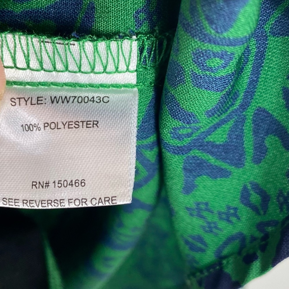 41 Hawthorn dress green and navy blue size medium - Picture 13 of 13